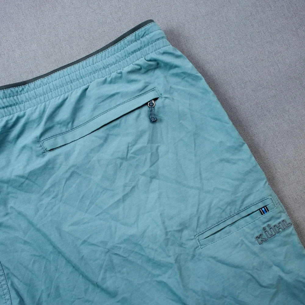 Kuhl RESISTOR LITE CHINO SHORT Men's Blue Drawstring Shorts XXL Outdoor Active